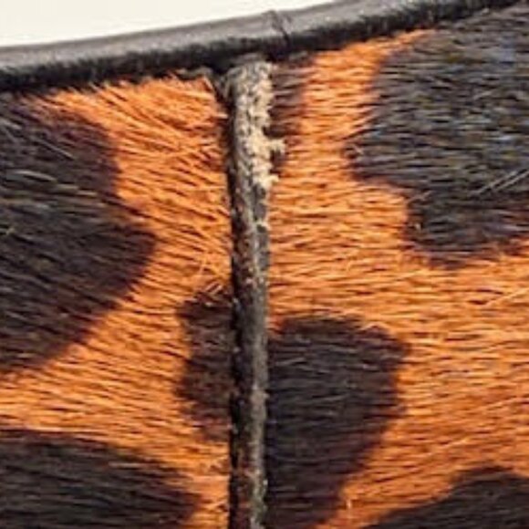 Vince Camuto Calf Hair Leopard Print Block Heel Pumps Size 11M - Picture 13 of 15